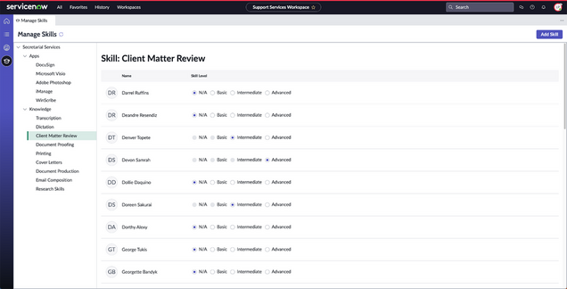 UP3 - Support Services Workflow Application