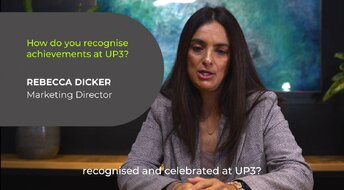Marketing Director, Rebecca Dicker talks about how UP3 recognises achievements
