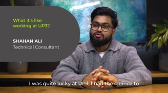 Shahan Ali speaking about what it's like to work at UP3