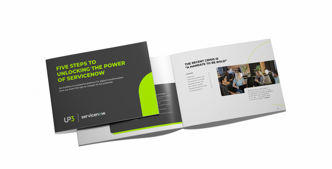 UP3 - Download 5 steps to unlock the power of ServiceNow Button page