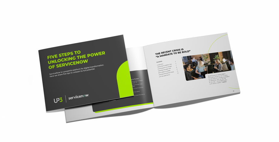 UP3 - Download 5 steps to unlock the power of ServiceNow Button page